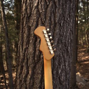 Lewis Minnow handcrafted neck on the deck