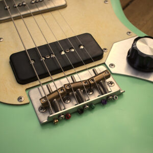 Lewis Minnow handcrafted Guitar on a tree